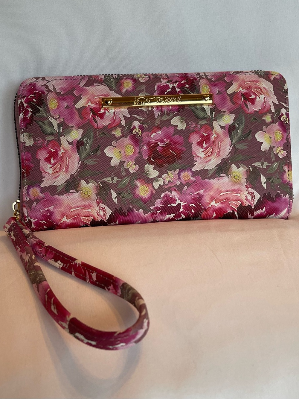 Betsey Johnson Floral Wristlet Wallet